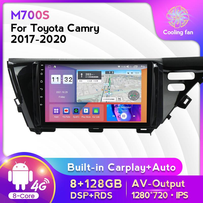 适用于丰田Camry17-20款改装安卓大屏中控车载导航屏幕8+128G