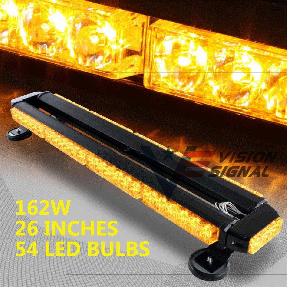 长排警示灯54LED长排爆闪灯警示灯162W长条车顶灯爆闪警示灯