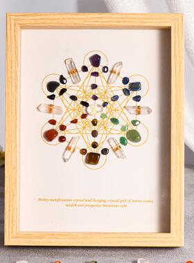 梅塔特隆绑丝白水晶条相框摆台乔迁新居仿木制画框家居摆件