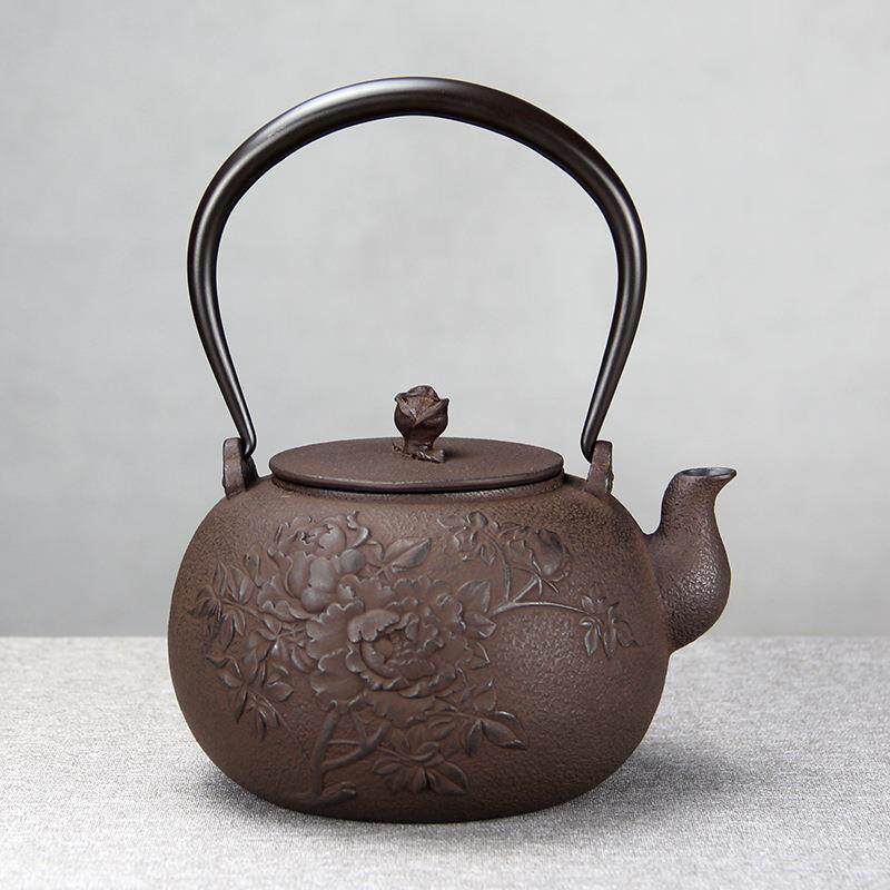 日式铸铁茶壶无涂层手工造铁壶铁艺壶老铁壶煮水烧水茶壶茶具