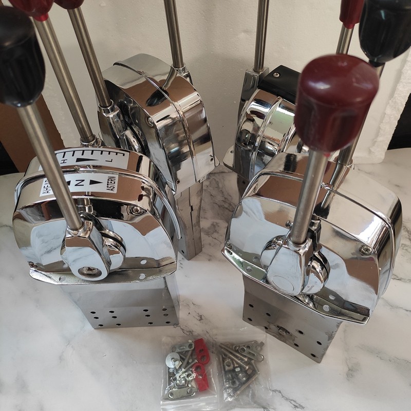 日式船用油门控制器操纵杆油门线档位双柄台式船用油门头船舶配件,摩托车/装备/配件,船舶配件,淘宝优惠券,粉丝福利购,淘宝优惠卷