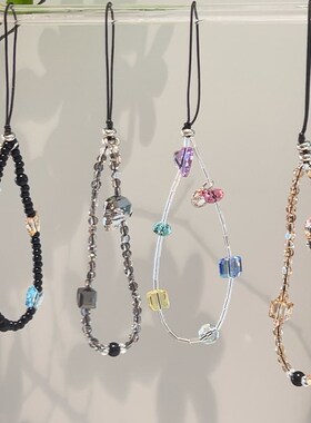 EVENSHOW2024年新款高端水晶手机链挂绳手腕挂链挂饰女串珠挂件条