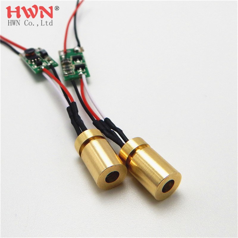 激光笔激光头520nm 1-10MW绿光激光模组 直径6*10.5mm