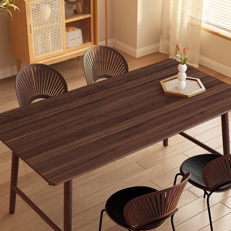 仿木纹皮革桌垫高级感pvc网红爆款桌布免洗防油防水餐桌茶几垫