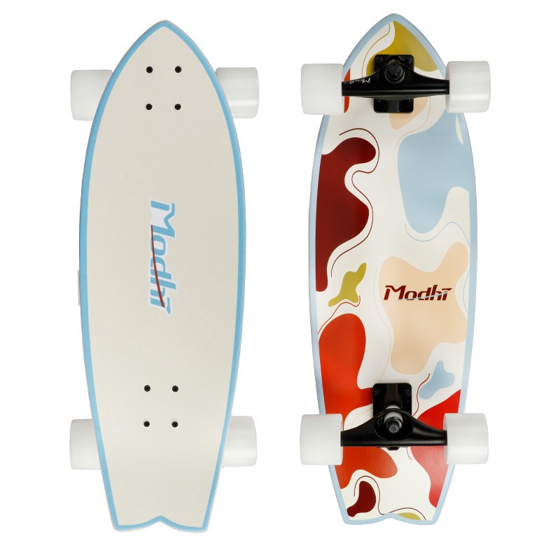 【实力】陆地冲浪滑板免蹬弹簧支架PU桥加拿大枫木直售