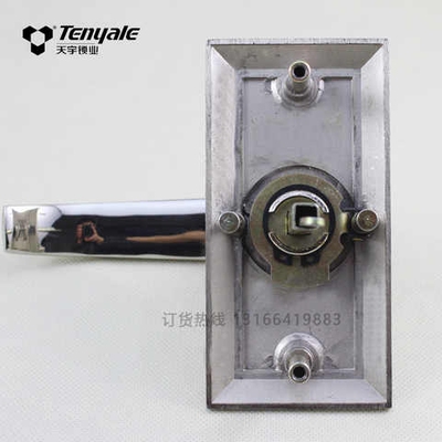 老式门三杆式面板执手锁塑钢门锁三柱锁替换球形门锁60402L孔距90