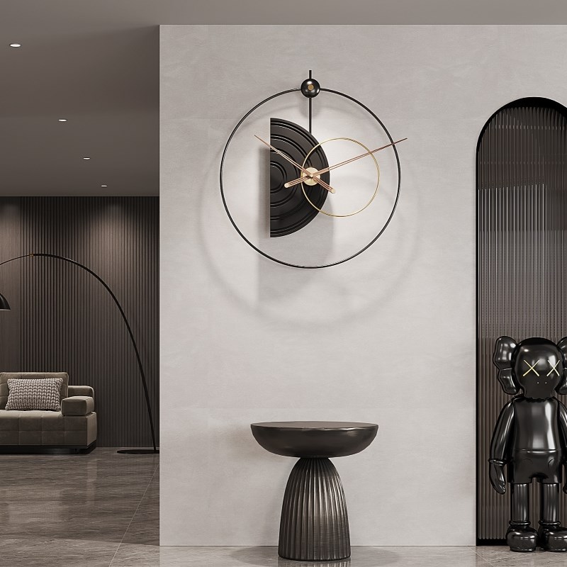 现代简约客厅挂钟装饰钟表时尚艺术餐厅家用网红时钟创意大气挂表
