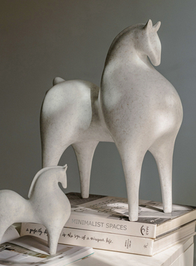 掬涵唐马装饰品摆件家居客厅玄关酒柜桌面摆设马到成功乔迁礼物