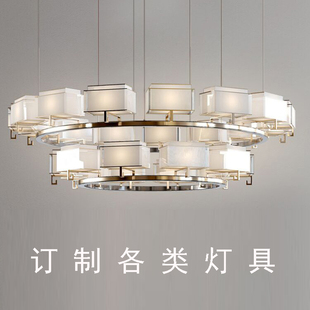 欧式客厅酒店别墅大堂灯高档现代豪华餐厅新中式轻奢订制包间吊灯