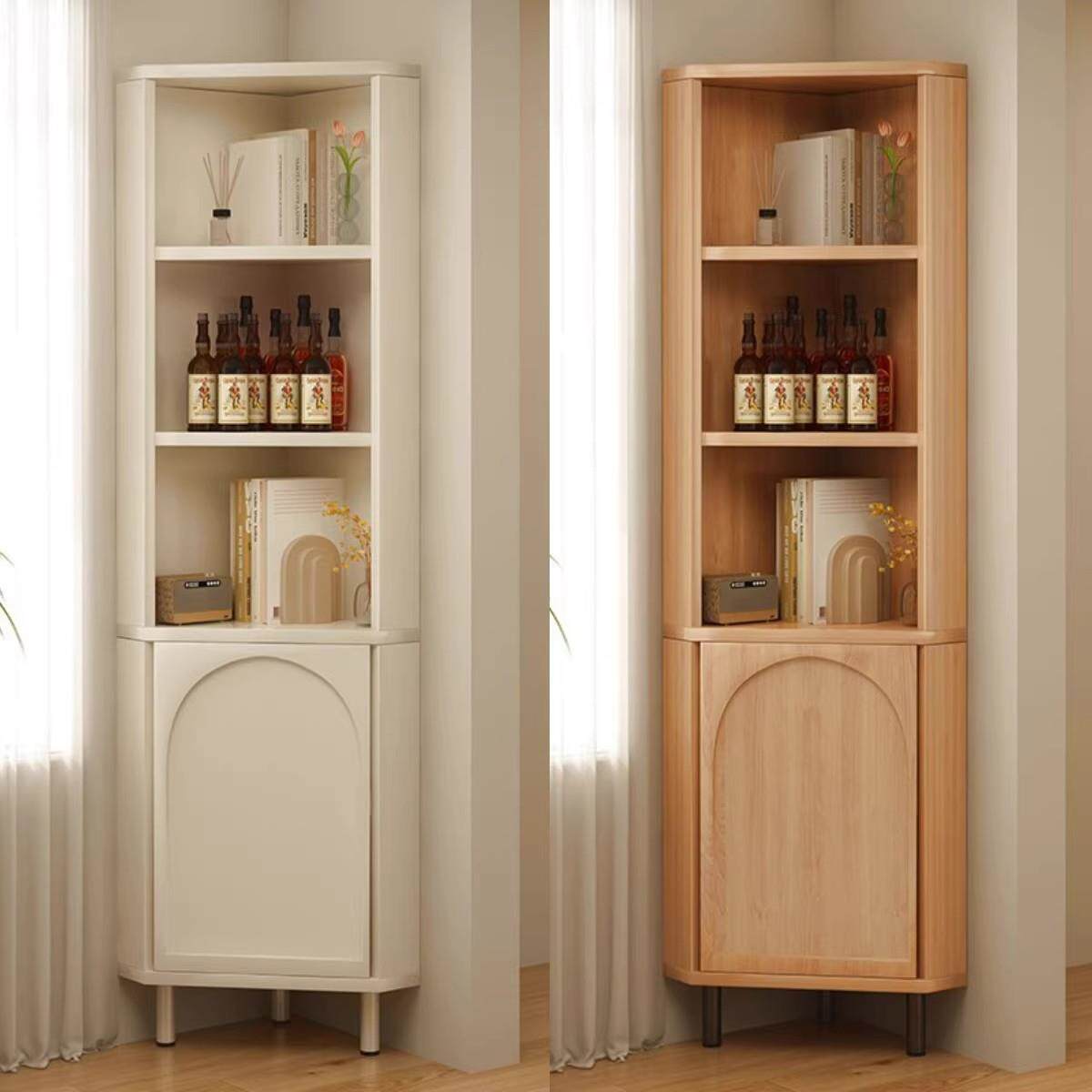 角柜转角置物架家用客厅转角柜卧室墙角三角柜简易边柜拐角储物柜