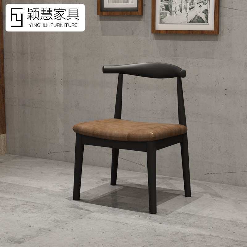 美式复古工业风铁艺椅子奶茶店靠背椅食堂餐椅酒吧凳子带靠背