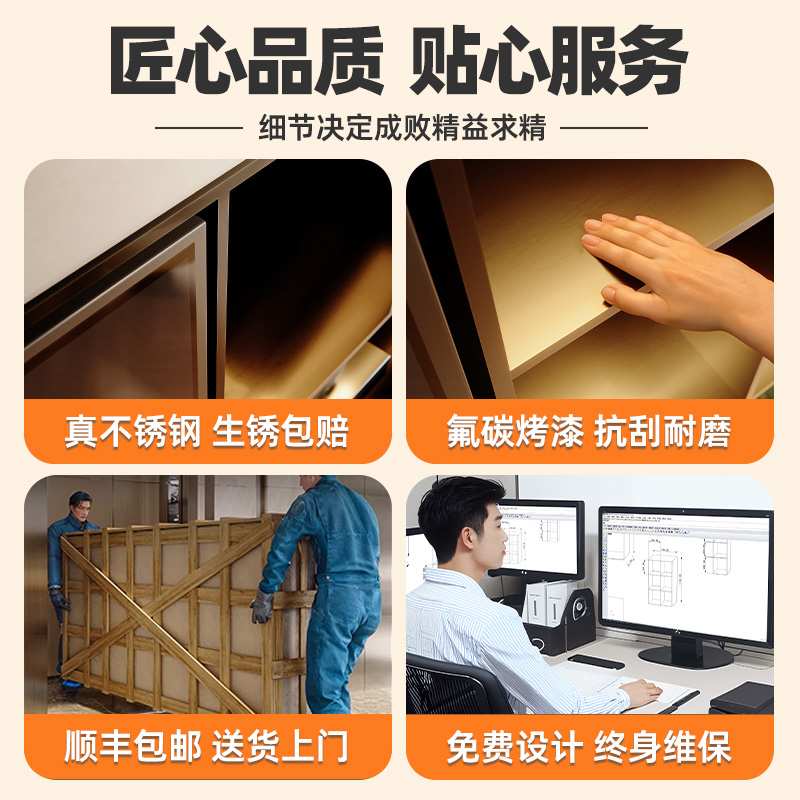 欧束美工厂直销壁龛嵌入式卫生间内嵌置物架浴室金属收纳储物柜子