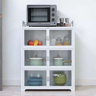 餐边柜茶水柜储物柜出租屋收纳柜多层碗柜小型厨房柜子橱柜置物架