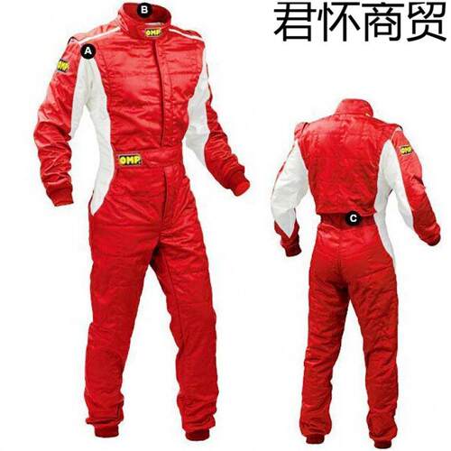 OMP连体赛车服卡丁车连体服儿童赛车服汽车练习试驾服赛车服现货