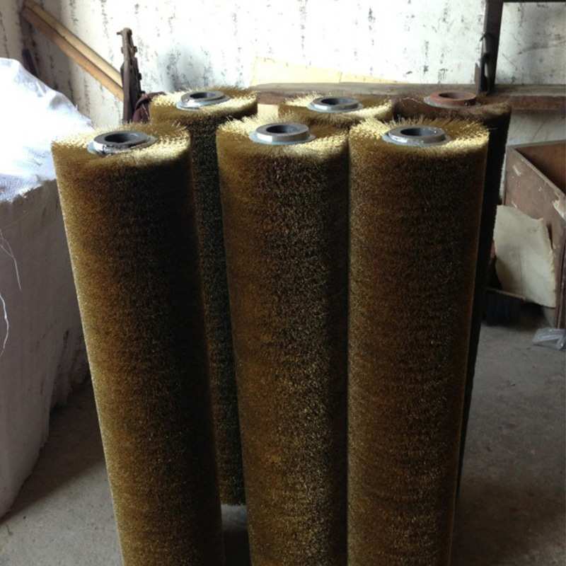 供应金属去毛刺钢丝毛刷辊 抛光机钢丝辊 除锈钢丝刷辊工业毛刷辊
