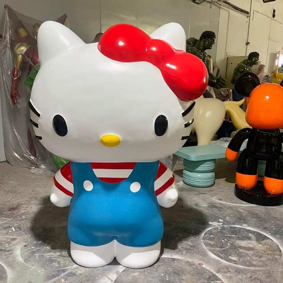 潮玩大雕塑Hellokitty网红成列品1.5米装饰品摆件客厅落地kt猫