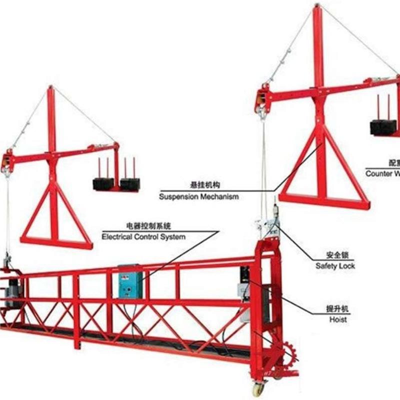 220v电动吊篮吊框篮筐起重设备外墙施工高空作业吊篮厂家烤漆镀锌
