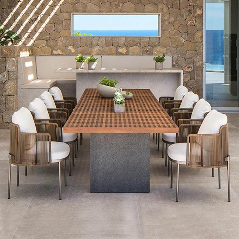 户外藤编桌椅组合庭院酒店别墅露天餐厅设计师藤高端柚木防腐家具,收纳整理,烫衣板及配件,淘宝优惠券,粉丝福利购,淘宝优惠卷