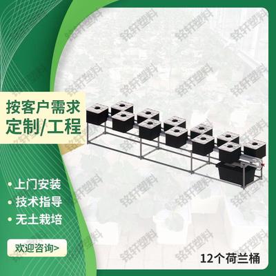 无土栽培设施水培种植荷兰桶温室大棚活水循环育苗蔬菜塑料种植桶