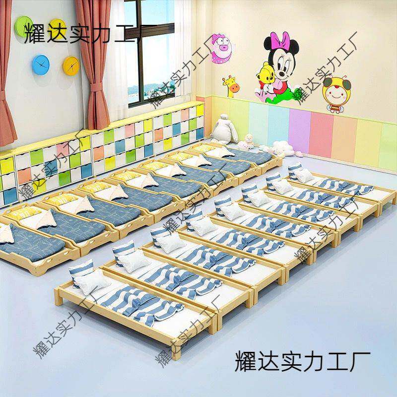 幼儿园午睡床小床午托班午休床小学生午睡托管班儿童实木床.