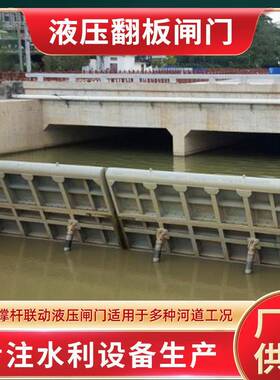 液压翻板闸门设计与生产质优价廉结实耐用规格样式齐全按需供货