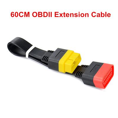 汽车OBD2延长线X431/906s加长线转换插头公对母转接线60cm