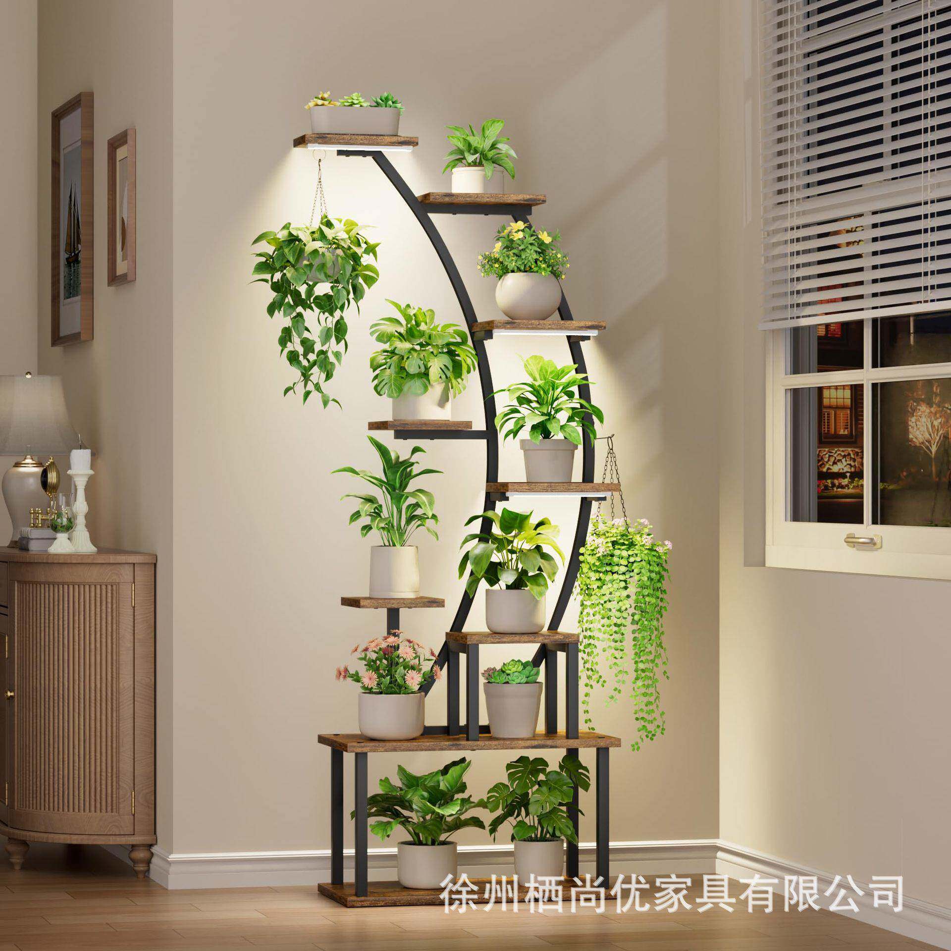 阳台铁艺花架热销家用客厅落地式花盆架绿萝植物置物架花架
