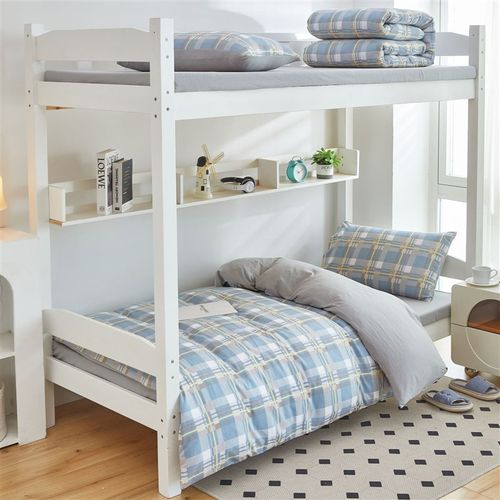 新款水洗棉学生宿舍三件套大学生宿舍上下铺员工寝室单人床上用品