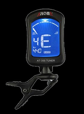 AROMA阿诺玛调音校音器小中提琴十二平均律吉他贝斯AT-355赠琴布