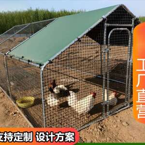 鸡笼室外家用家禽遮雨棚户外大型养鸡棚搭建孔雀鸽鸭养殖笼鸡舍棚