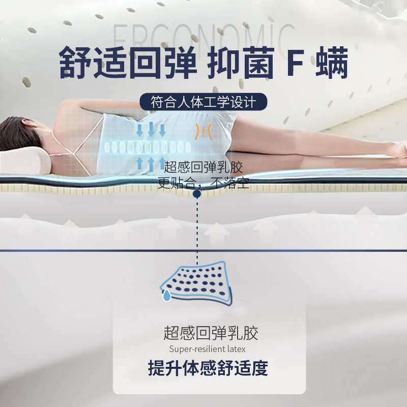 席梦思弹簧床垫20cm厚双人1.5m1.8米酒店家用乳胶软垫椰棕硬垫