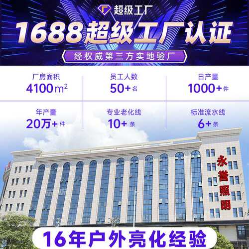 太阳能投光灯户外庭院灯新农村led家用防水照明路灯IP67聚宝盆