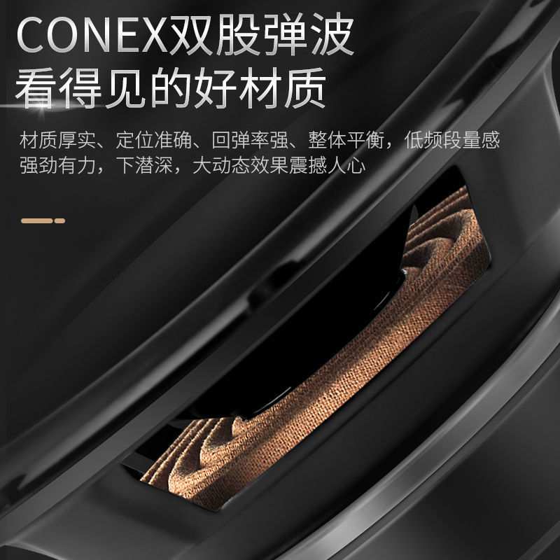 L5U卡斯罗顿汽车音响6.5寸套装喇叭同轴分频高重低音无损车载扬声