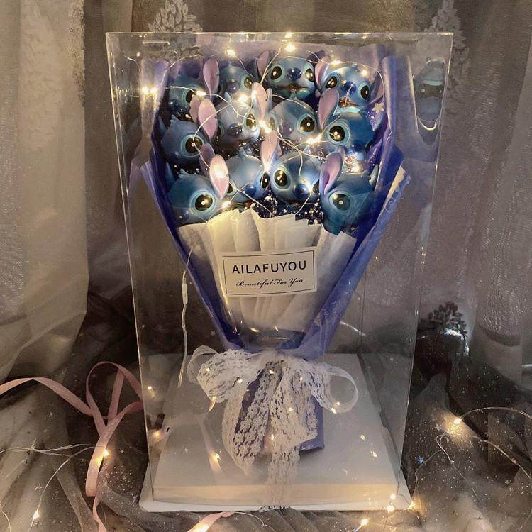 礼物生日花束送创意节公仔朋友卡通情人女友闺蜜女史迪仔女生礼盒