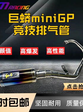 JMracing巨蟒miniGP150竞技排气管赛车 功泰华洋通用不锈钢钛合金