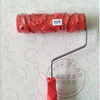 热销7寸肌理漆压花滚筒硅藻泥施工工具肌理壁膜滚筒艺术漆滚111T