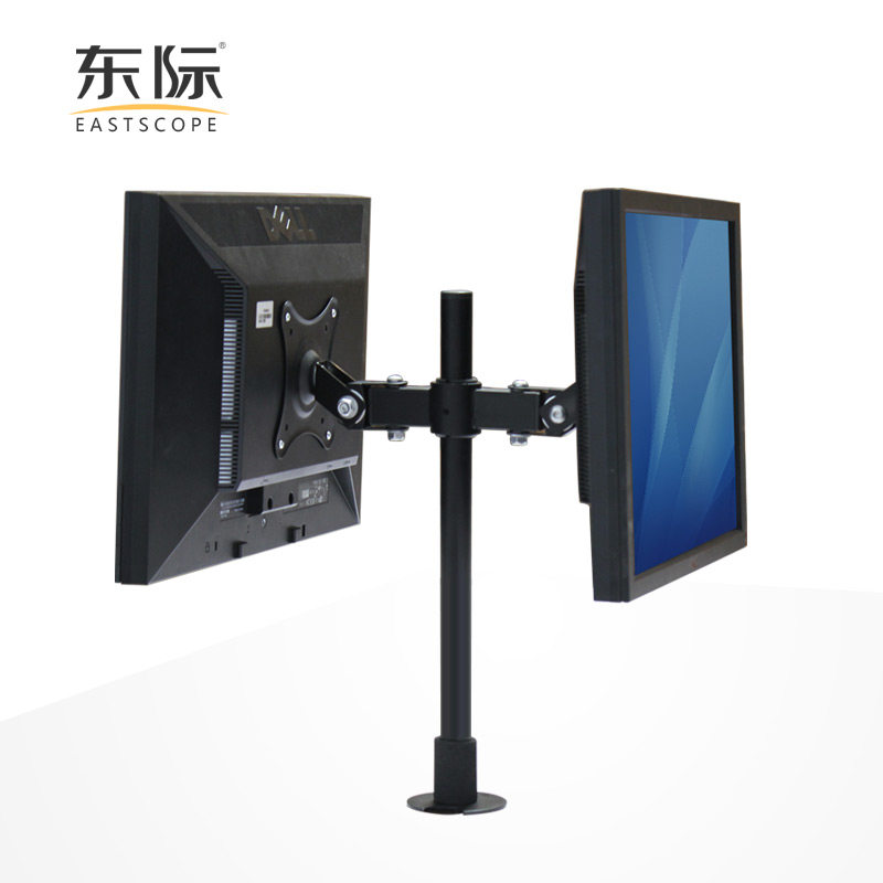东际双屏液晶显示器背靠背支架 桌面显示屏挂架面对面支架SK009