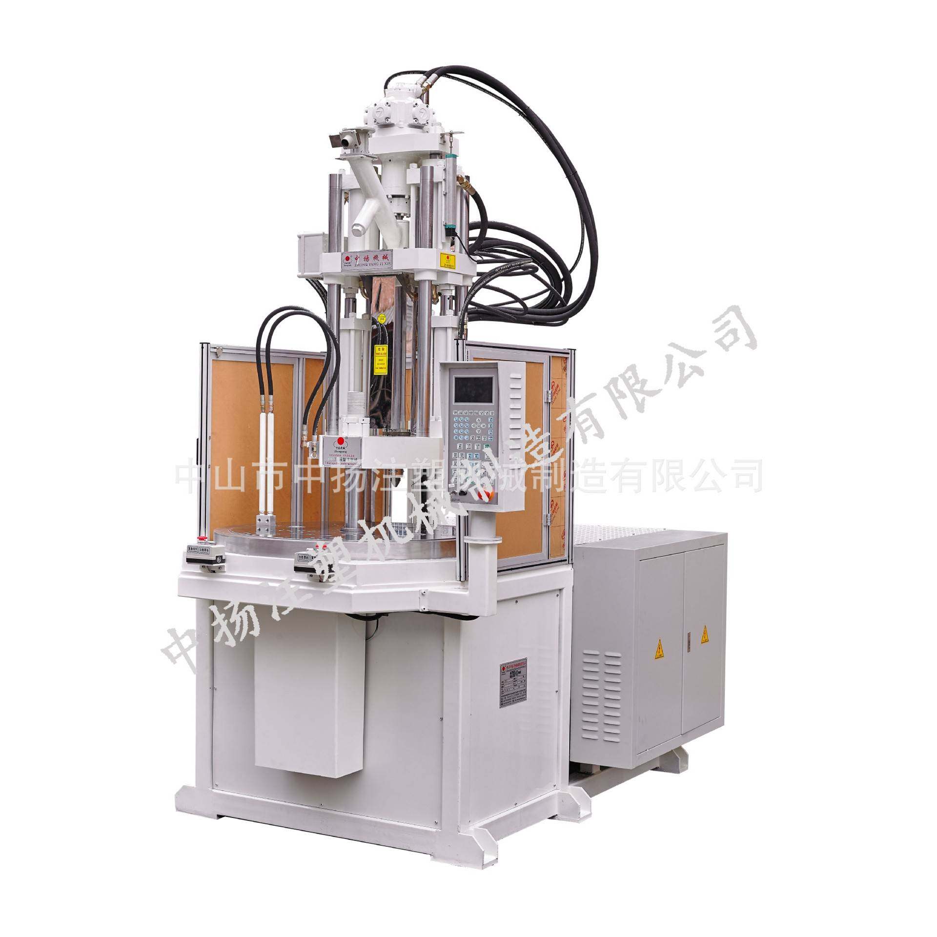 注塑机450R2二站式圆转盘机取放相镶件方便二个下模