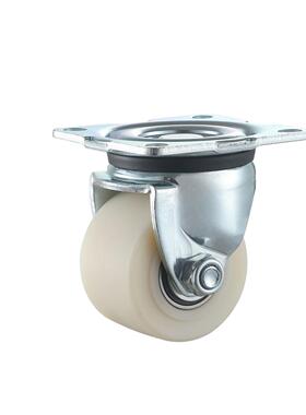 3寸米黄色MC安装高度105MM，轮宽48MM，底板100×100孔距80×80