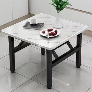 折叠矮桌吃饭餐桌家用宿舍桌子简易摆地摊折叠桌户外烧烤四方地桌