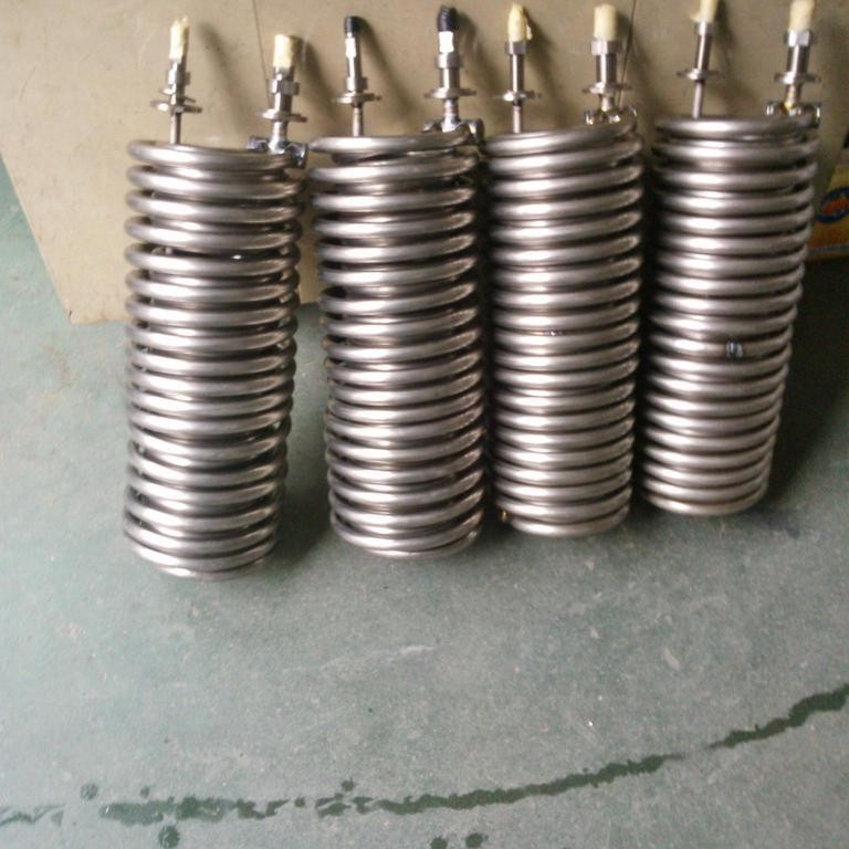 高品质厂家凌祥纯TA1钛盘管换热器厂家番禺钛圈管换热器降温管