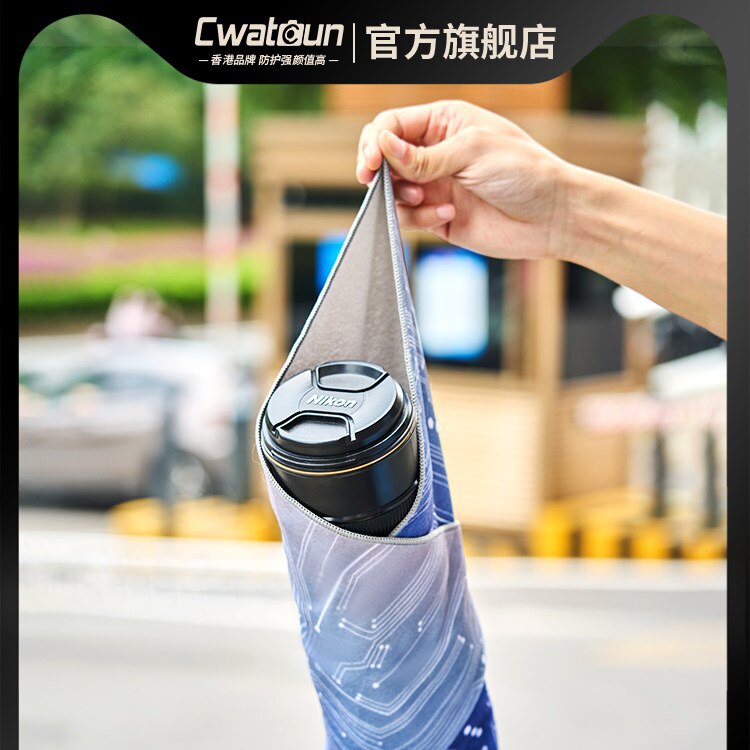 Cwatcun香港品牌魔术百贴布相机云台微单保护单反镜头包裹布袋收纳保护套摄影手机平板电脑百折布内胆包图片