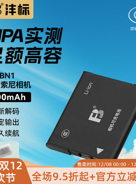 沣标NP-BN1相机电池适用索尼DSCW570 W530 DSC-TX5 7 9 TX100 W810  W630 W800 380 320 520 TX10 TX66充电器