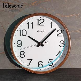 j8挂钟客厅TE石英钟LE大气SON复古轻奢书房会议室挂表ICg3