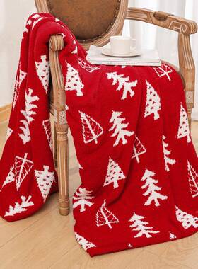 半HJ015边绒沙发盖毯毛毯针毯空调毯i娃ns懒毯子姜织饼娃毛绒毯人