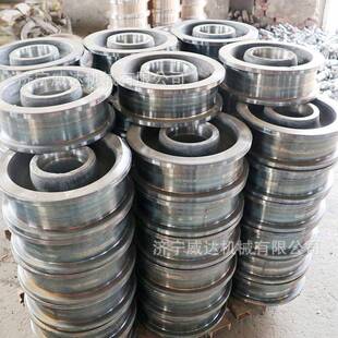 铸钢矿车轮厂工字钢双滑轮T型单家300mm350边轨轮H型道边轨道行走