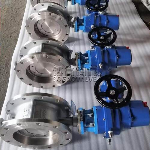 电动法兰蝶阀衬氟开关智