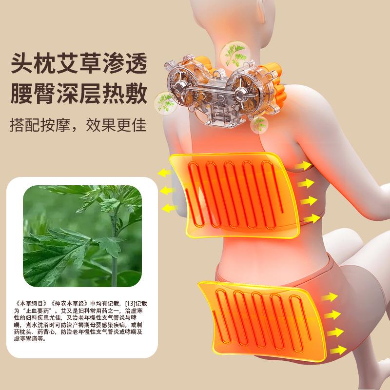 用气囊颈椎动按摩器部颈腰部背部全身多功能按摩垫家躺椅电57床垫