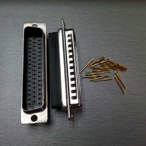 车载db打线式D-Sub50pin公头 现货实心压线式50针插头连接器