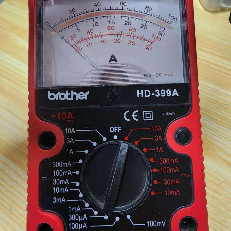兄弟牌HD-399A指针式电流表高精度维修电工万用表数字全自动智能
